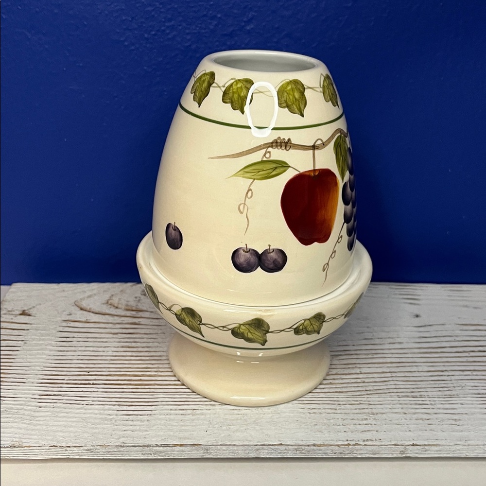 VINTAGE HOME INTERIORS "SONOMA VILLA"  2-PIECE FAIRY LAMP FRUIT & LEAVES DESIGN - Picture 2 of 14